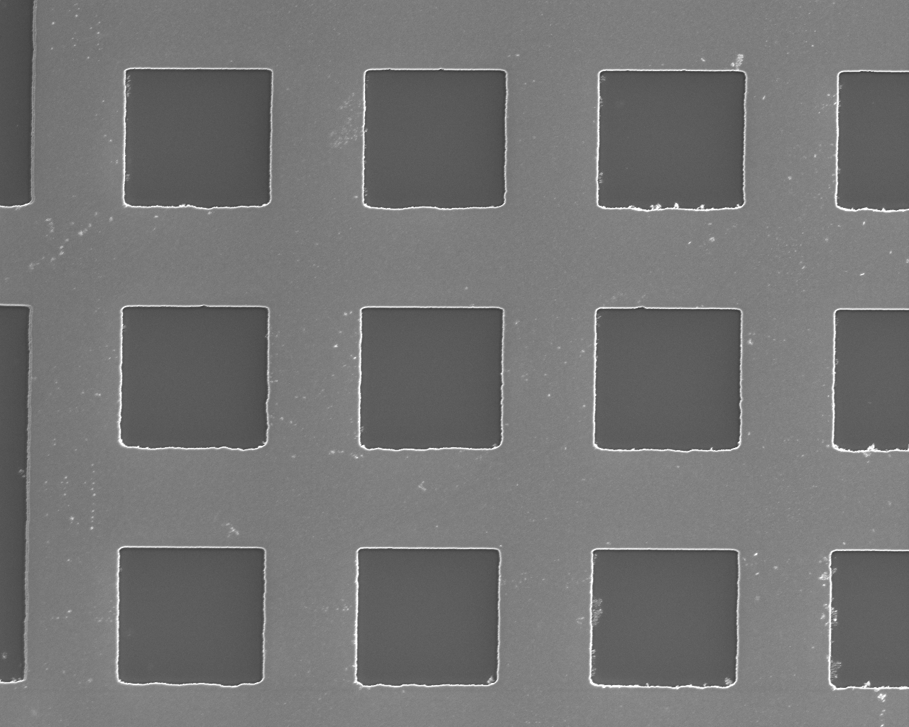 SEM images of Pd grid 4